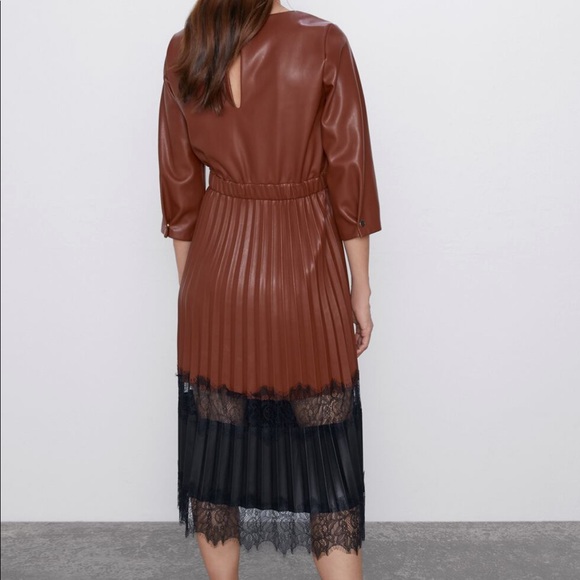 New Zara brown dress M - Picture 4 of 6